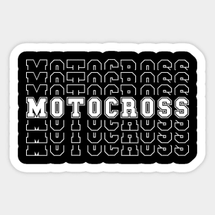 Motocross Motocross Sticker